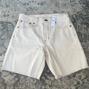 Cream Mid-Length Short from J. Crew